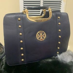 Women unbranded handbag navy blue